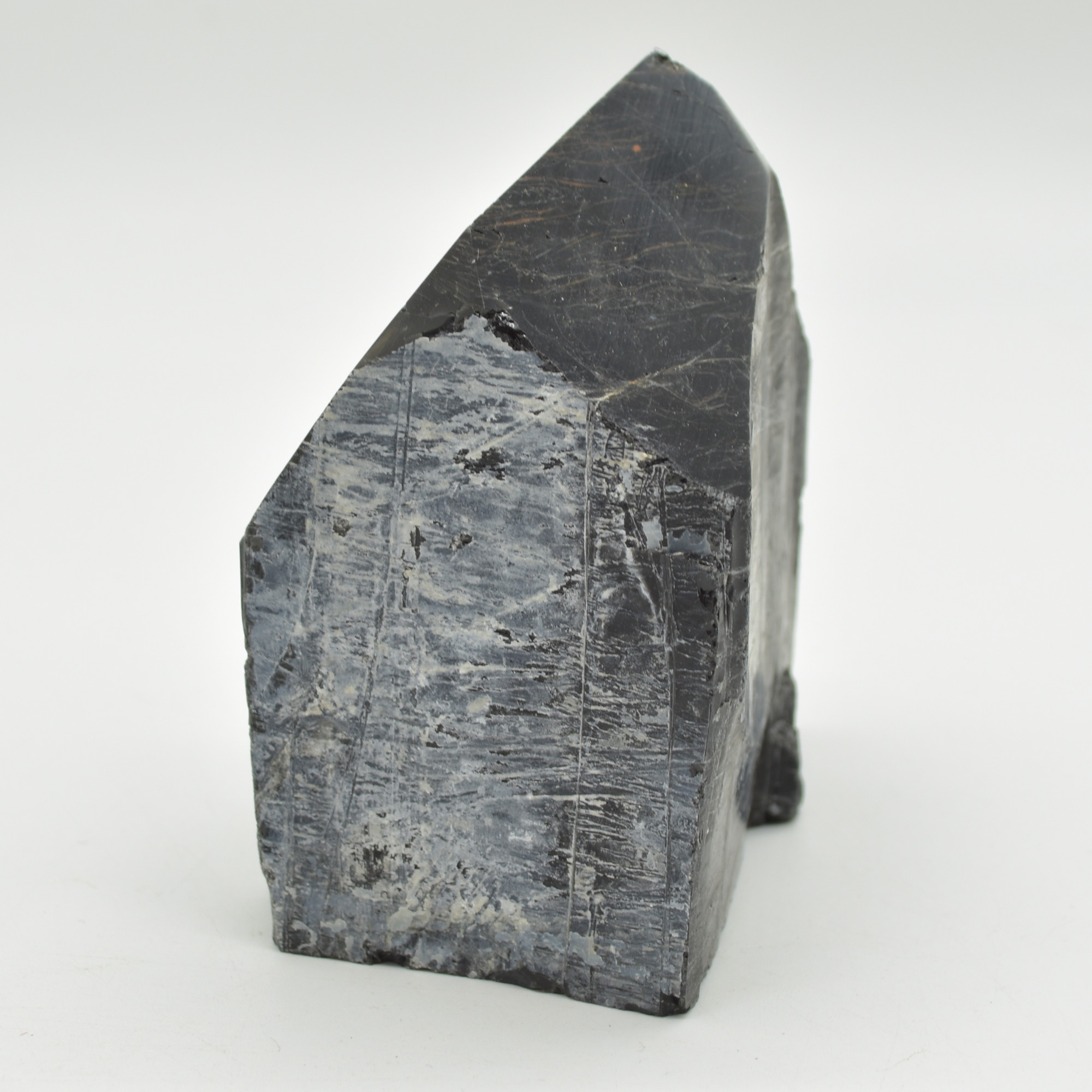 Cut Base Top Polished Black Tourmaline Crystal Freeform Point - 653 grams - #01 - Image 2