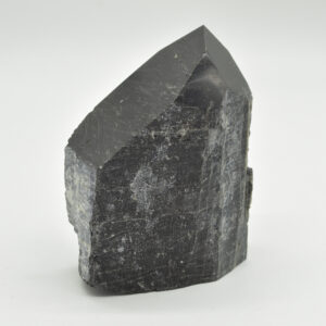 Cut Base Top Polished Black Tourmaline Crystal Freeform Point - 444 grams - #02