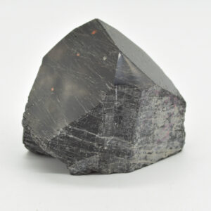 Cut Base Top Polished Black Tourmaline Crystal Freeform Point - 444 grams - #04