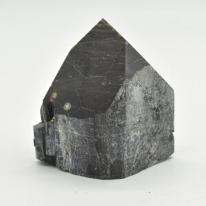 Cut Base Top Polished Black Tourmaline Crystal Freeform Point - 265 grams - #07