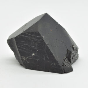 Cut Base Top Polished Black Tourmaline Crystal Freeform Point - 230 grams - #11
