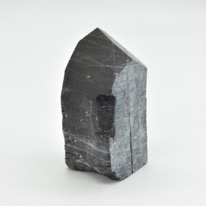 Cut Base Top Polished Black Tourmaline Crystal Freeform Point - 241 grams - #22