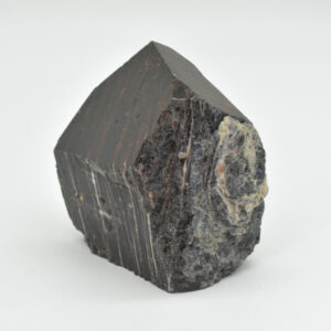 Cut Base Top Polished Black Tourmaline Crystal Freeform Point - 406 grams - #33