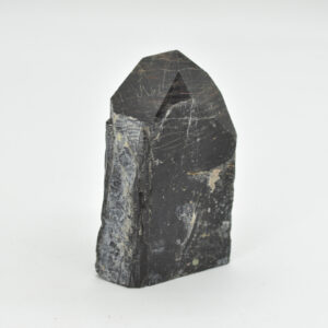 Cut Base Top Polished Black Tourmaline Crystal Freeform Point - 288 grams - #34