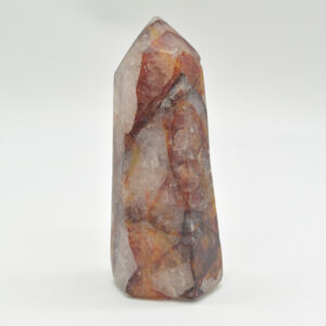 Red Hematoid Quartz Fire Quartz Crystal Point, Tower, Wand - 11cm - #02