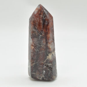 Red Hematoid Quartz Fire Quartz Crystal Point, Tower, Wand - 11cm - #03