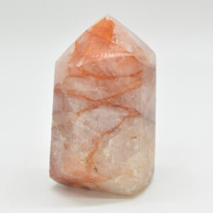 Red Hematoid Quartz Fire Quartz Crystal Point, Tower, Wand - 8.5cm - #06