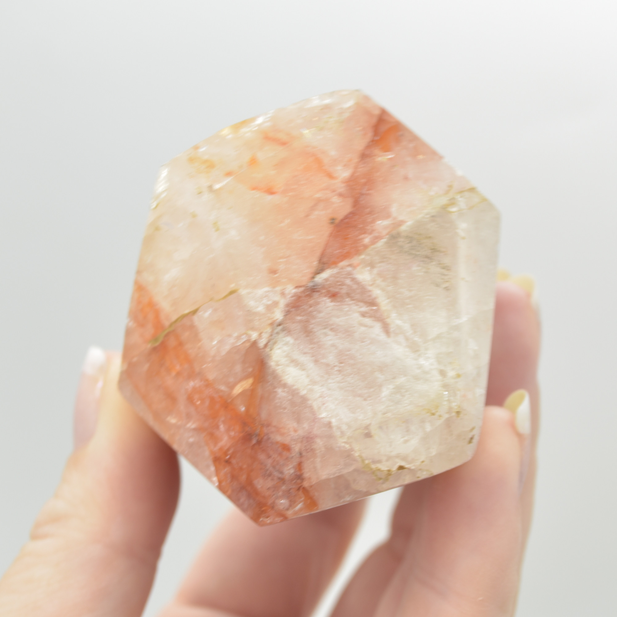 Red Hematoid Quartz Fire Quartz Crystal Point, Tower, Wand - 8.5cm - #06 - Image 5