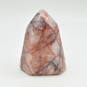 Red Hematoid Quartz Fire Quartz Crystal Point, Tower, Wand - 7cm - #07