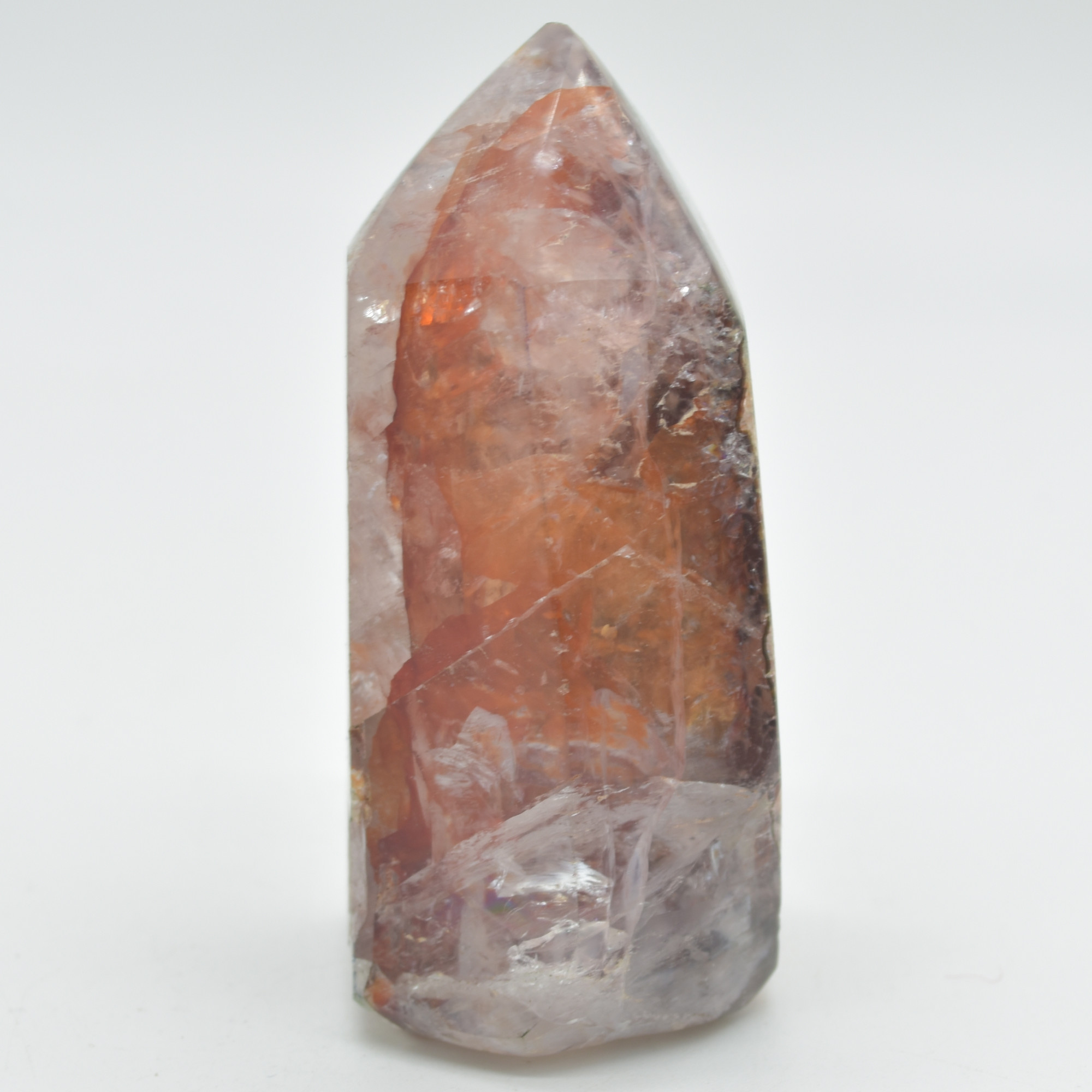 Red Hematoid Quartz Fire Quartz Crystal Point, Tower, Wand - 7.5cm - #10 - Image 2