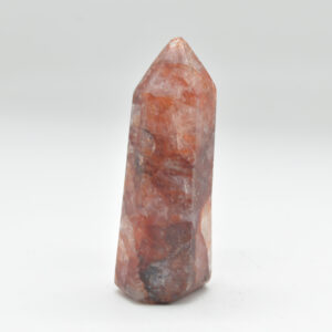 Red Hematoid Quartz Fire Quartz Crystal Point, Tower, Wand - 9cm - #25