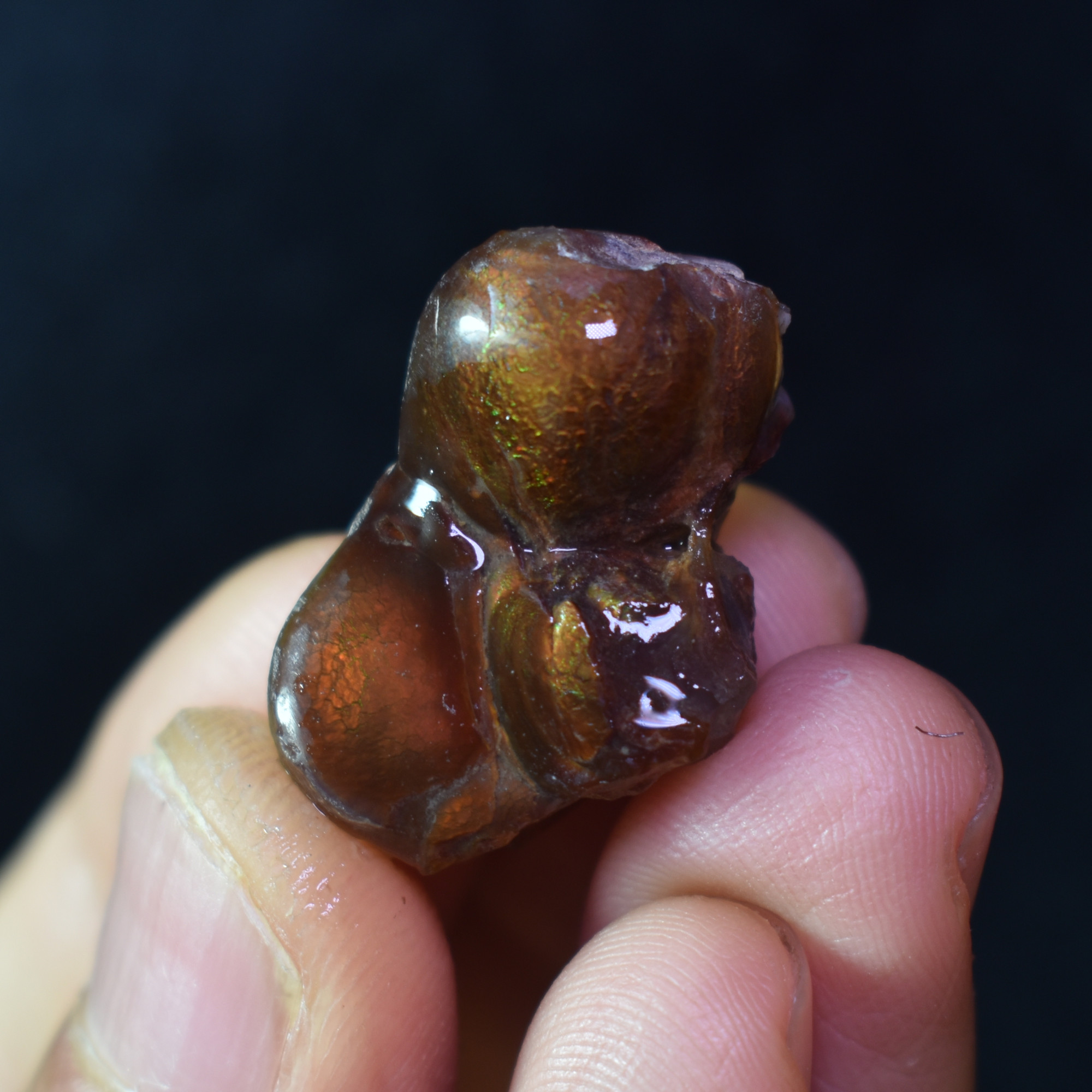 Mexican Rough Raw Fire Agate Specimen Rock - Top Grade - 35ct #08 - Image 2