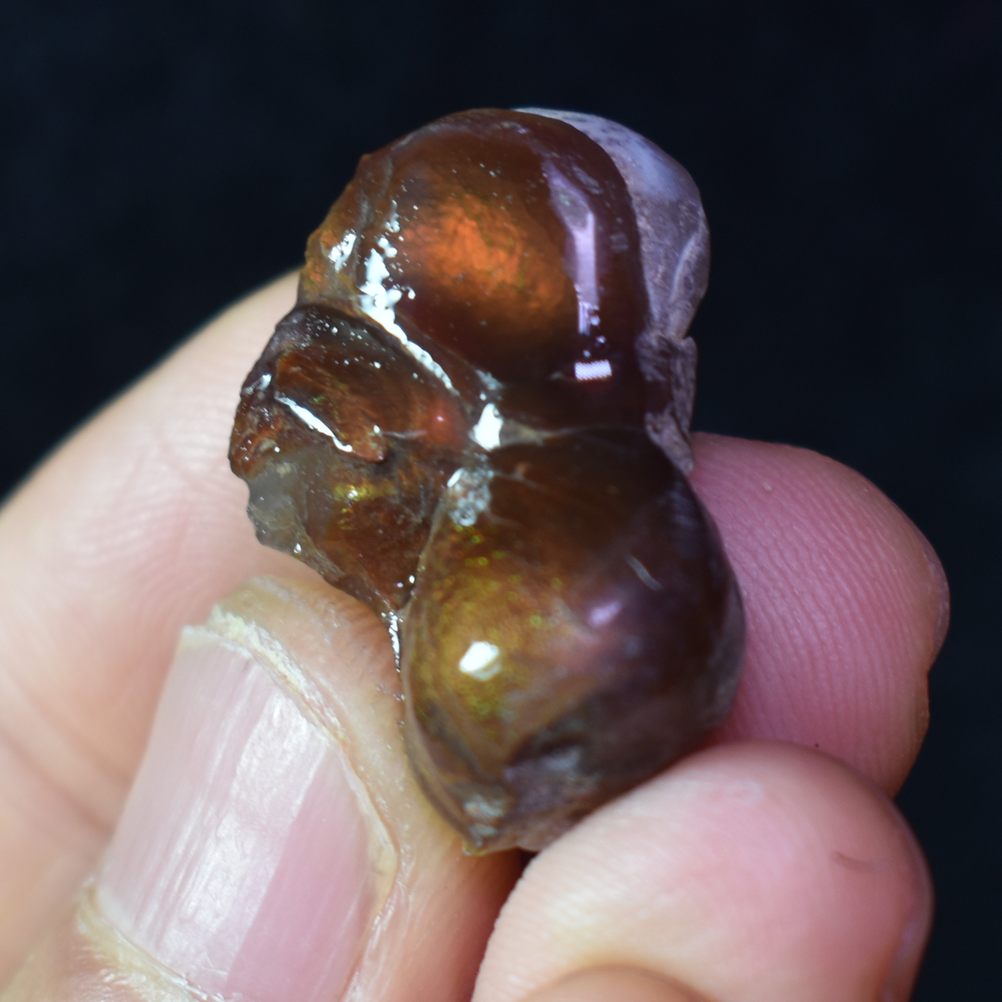 Mexican Rough Raw Fire Agate Specimen Rock - Top Grade - 35ct #08 - Image 6