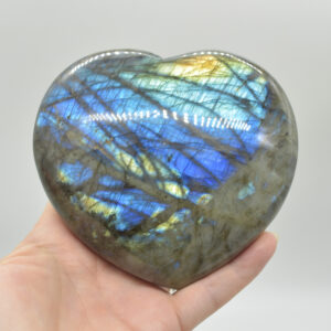 Large Labradorite Crystal Puffy Heart - 11.5 cm - 803 grams #03