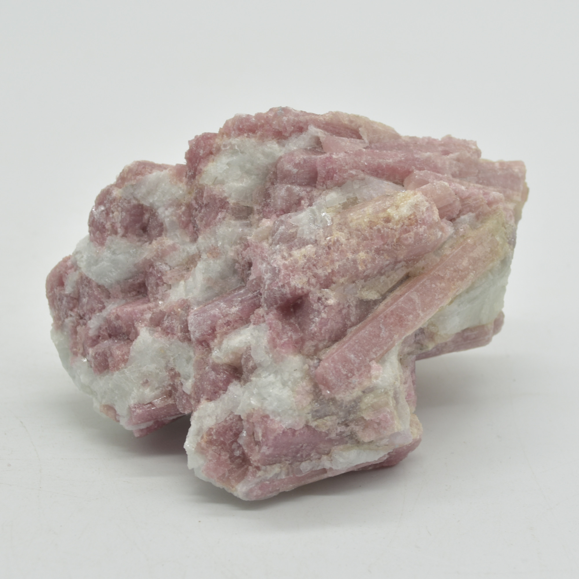 Raw Rubelite - Quartz Matrix with Pink Tourmaline Specimen Rock - 366 grams #05
