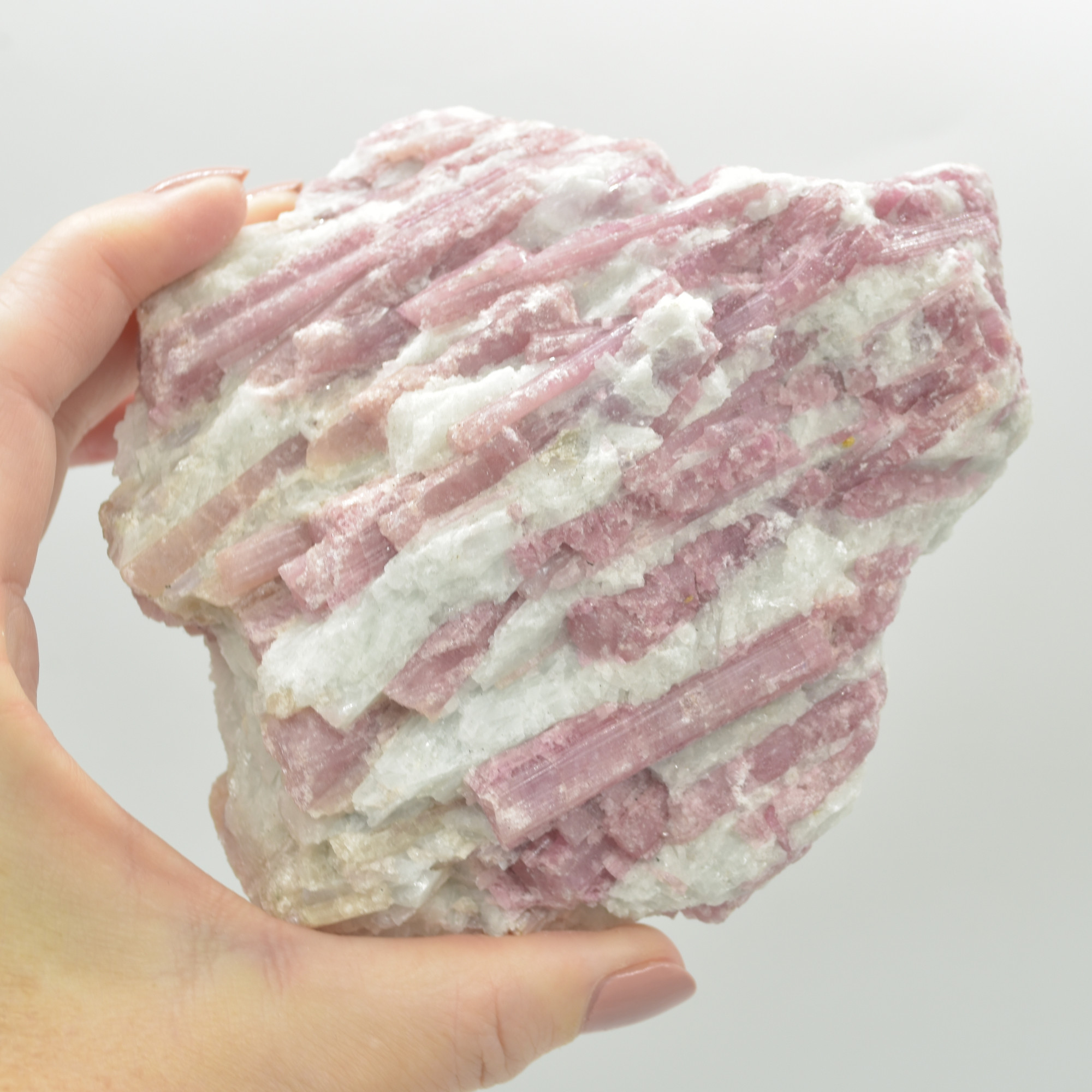 Raw Rubelite - Quartz Matrix with Pink Tourmaline Specimen Rock - 588 grams #11 - Image 4