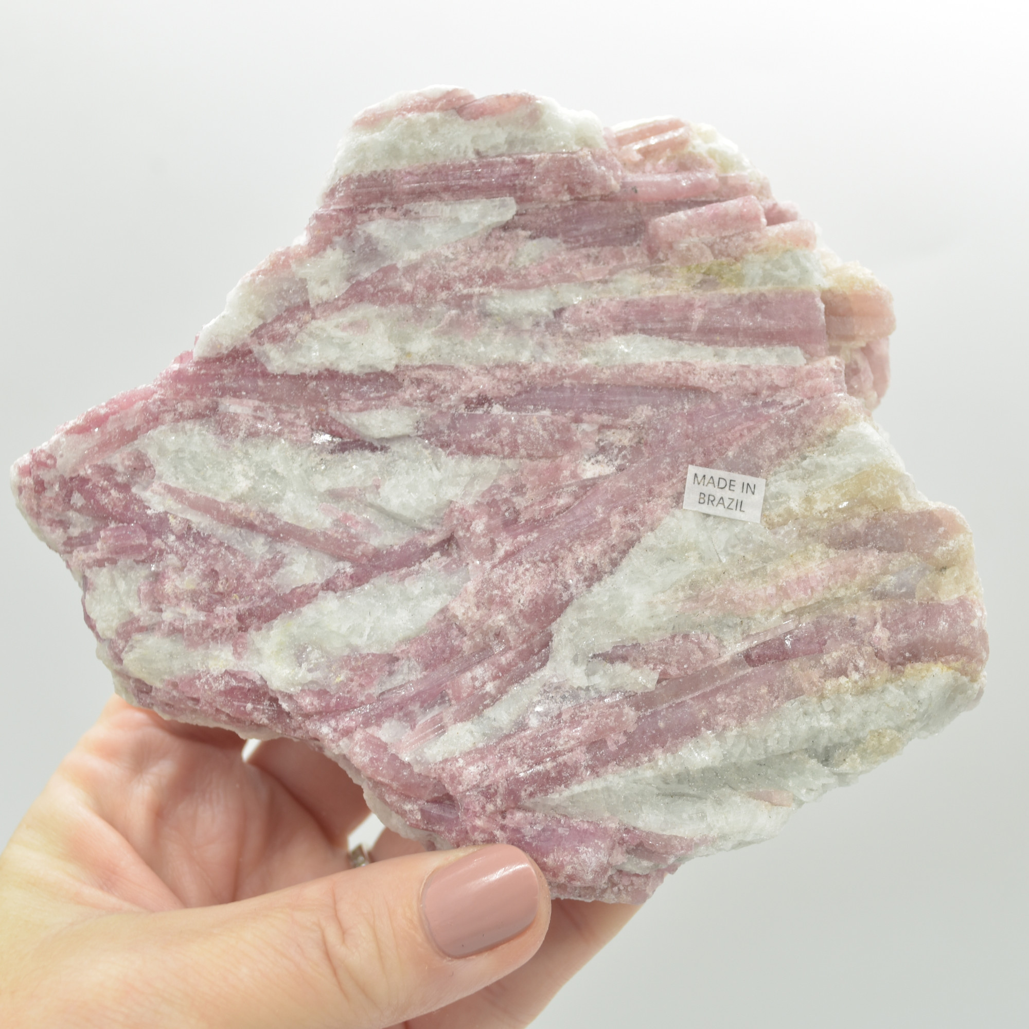 Raw Rubelite - Quartz Matrix with Pink Tourmaline Specimen Rock - 588 grams #11 - Image 6