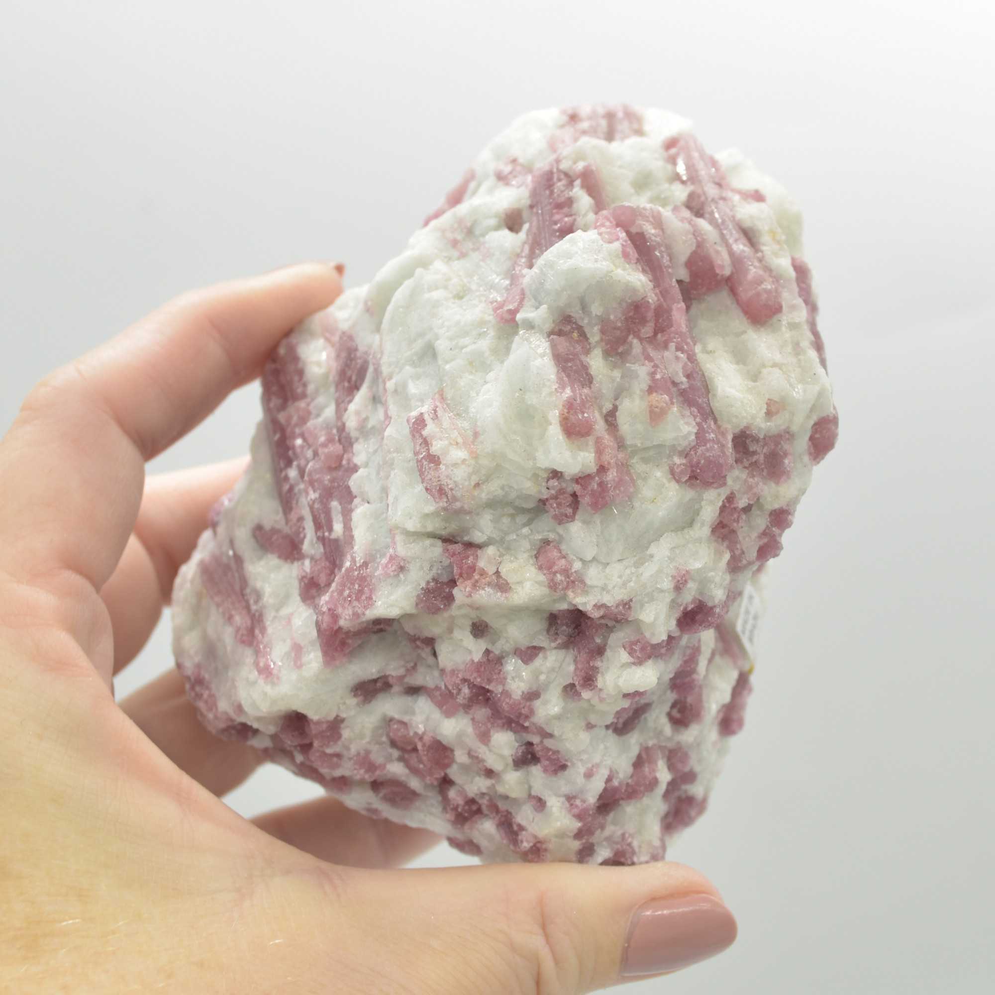 Raw Rubelite - Quartz Matrix with Pink Tourmaline Specimen Rock - 660 grams #19 - Image 4