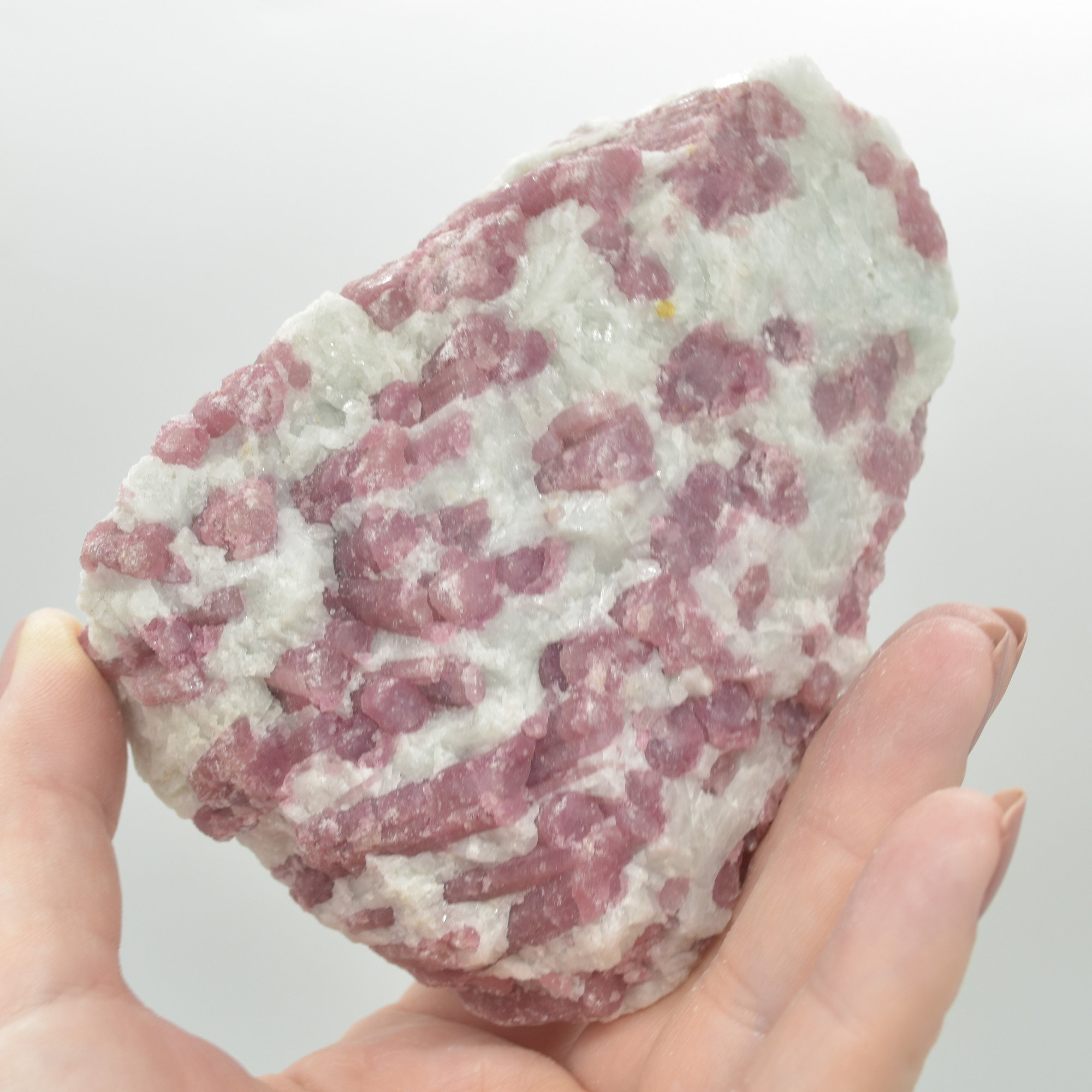 Raw Rubelite - Quartz Matrix with Pink Tourmaline Specimen Rock - 660 grams #19 - Image 7