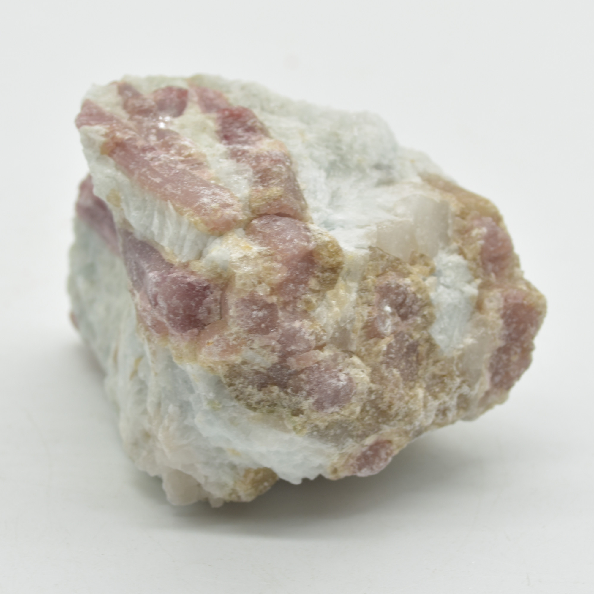 Raw Rubelite - Quartz Matrix with Pink Tourmaline Specimen Rock - 334 grams #25