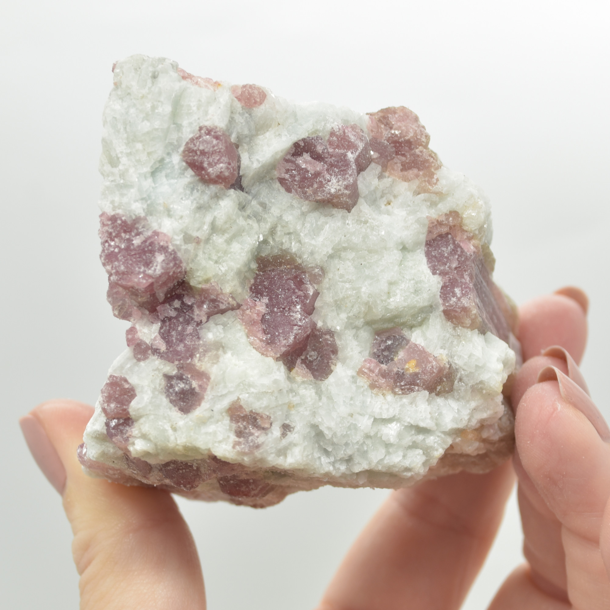 Raw Rubelite - Quartz Matrix with Pink Tourmaline Specimen Rock - 334 grams #25 - Image 7