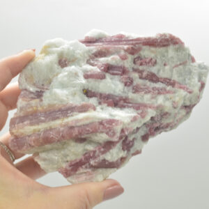 Raw Rubelite - Quartz Matrix with Pink Tourmaline Specimen Rock - 581 grams #26