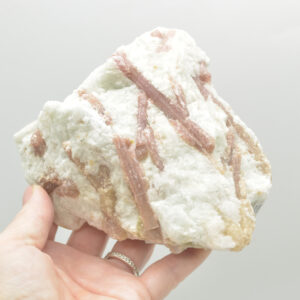 Raw Rubelite - Quartz Matrix with Pink Tourmaline Specimen Rock - 691 grams #28
