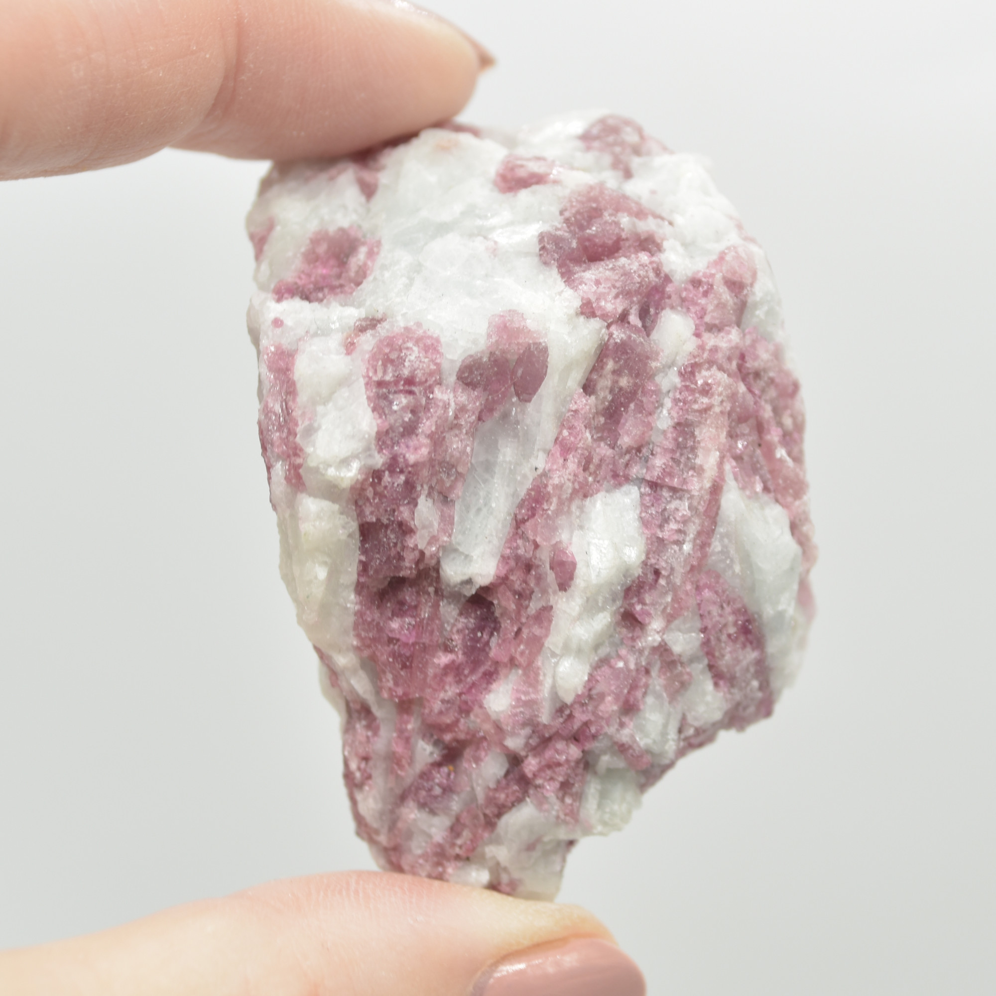 Raw Rubelite - Quartz Matrix with Pink Tourmaline Specimen Rock - 66 grams #30 - Image 2
