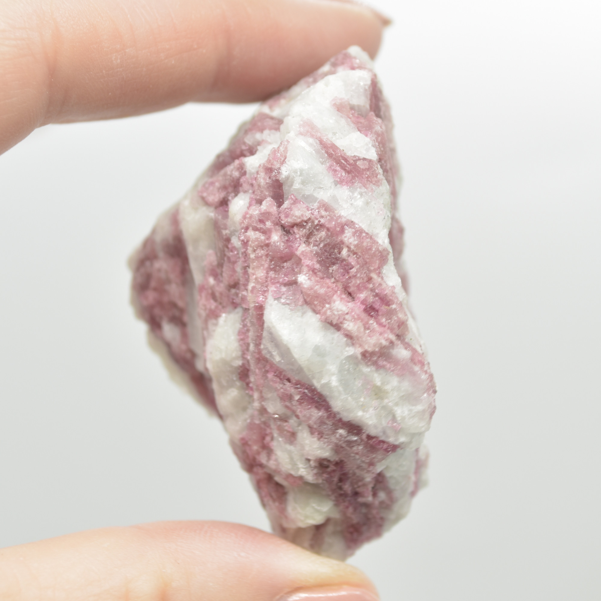 Raw Rubelite - Quartz Matrix with Pink Tourmaline Specimen Rock - 66 grams #30 - Image 3
