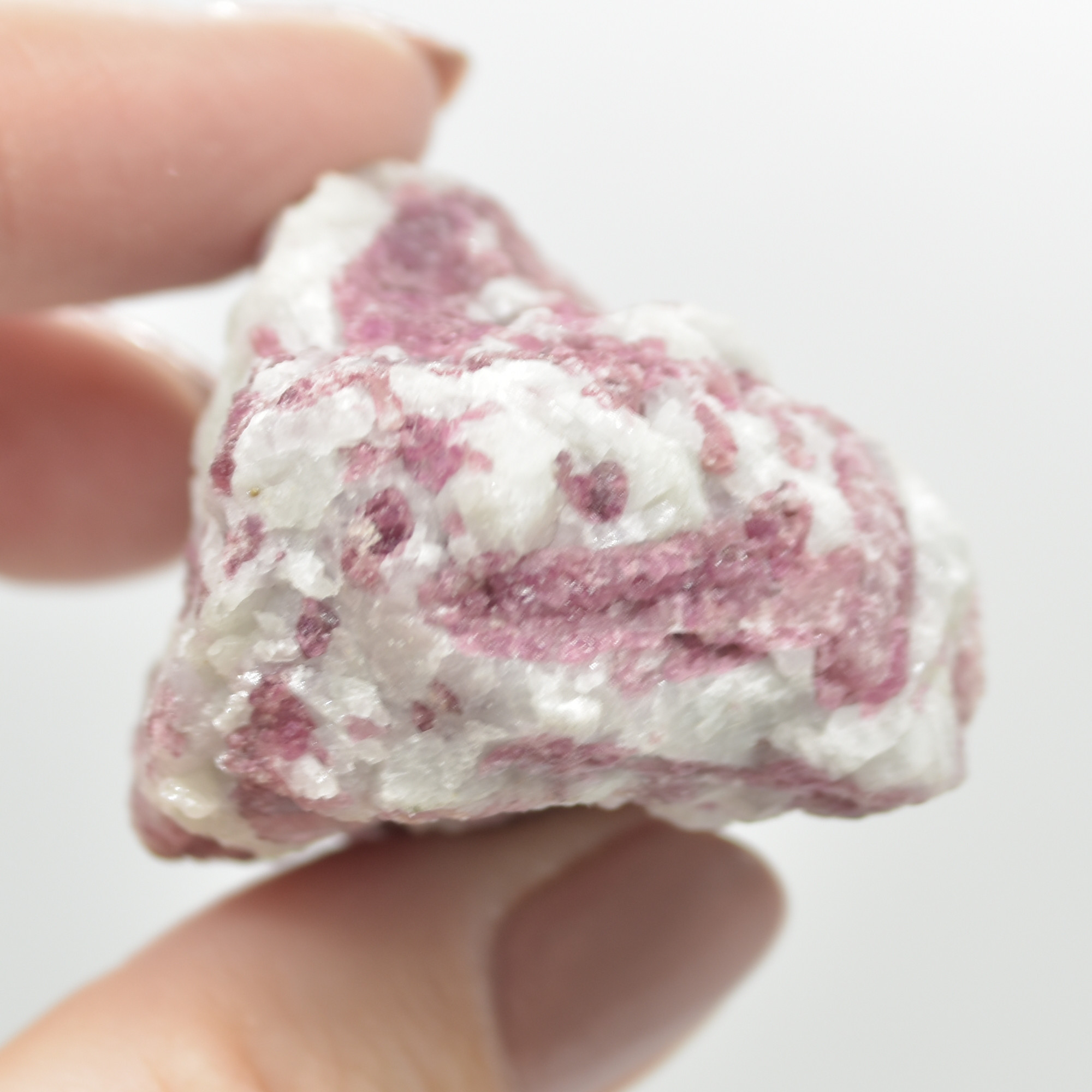 Raw Rubelite - Quartz Matrix with Pink Tourmaline Specimen Rock - 66 grams #30 - Image 5