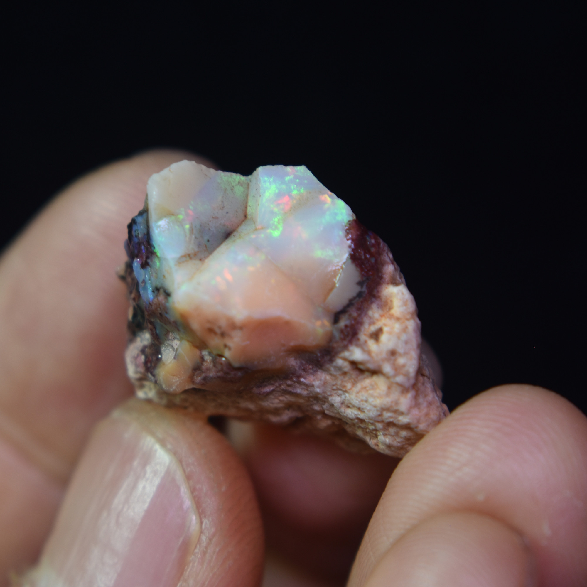 Mexican Rough Raw Fire Opal in Matrix Specimen Stone - 21ct #06 - Image 3