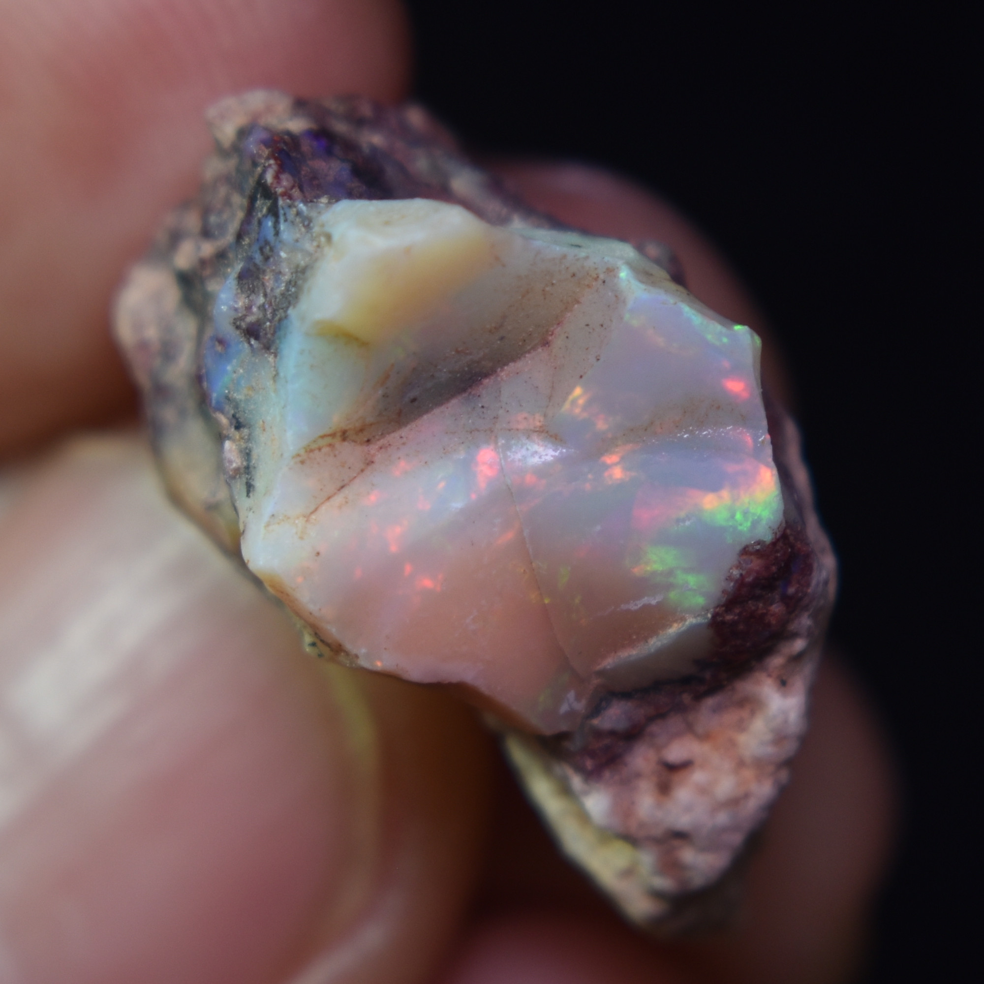 Mexican Rough Raw Fire Opal in Matrix Specimen Stone - 21ct #06 - Image 5