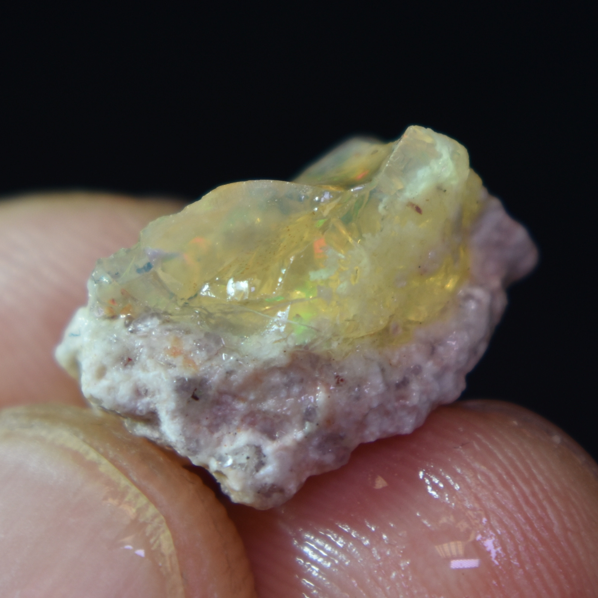 Mexican Rough Contraluz Raw Fire Opal in Matrix Specimen Stone - 6.6ct #22 - Image 2