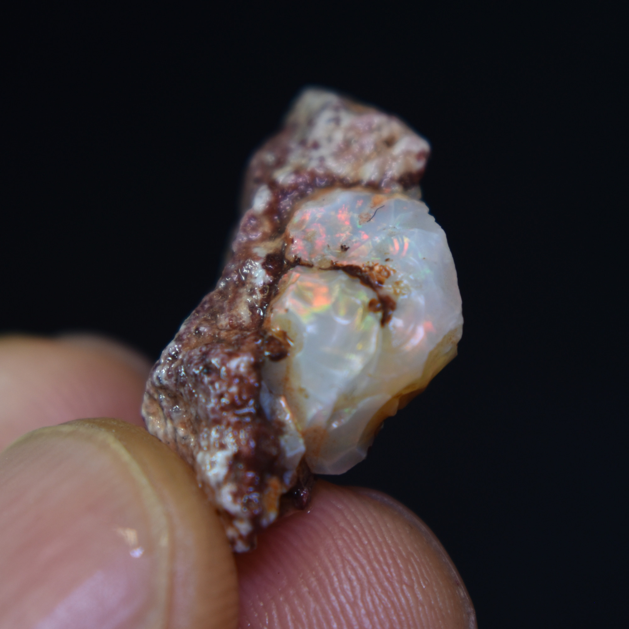 Mexican Rough Raw Fire Opal in Matrix Specimen Stone - 13.5ct #23