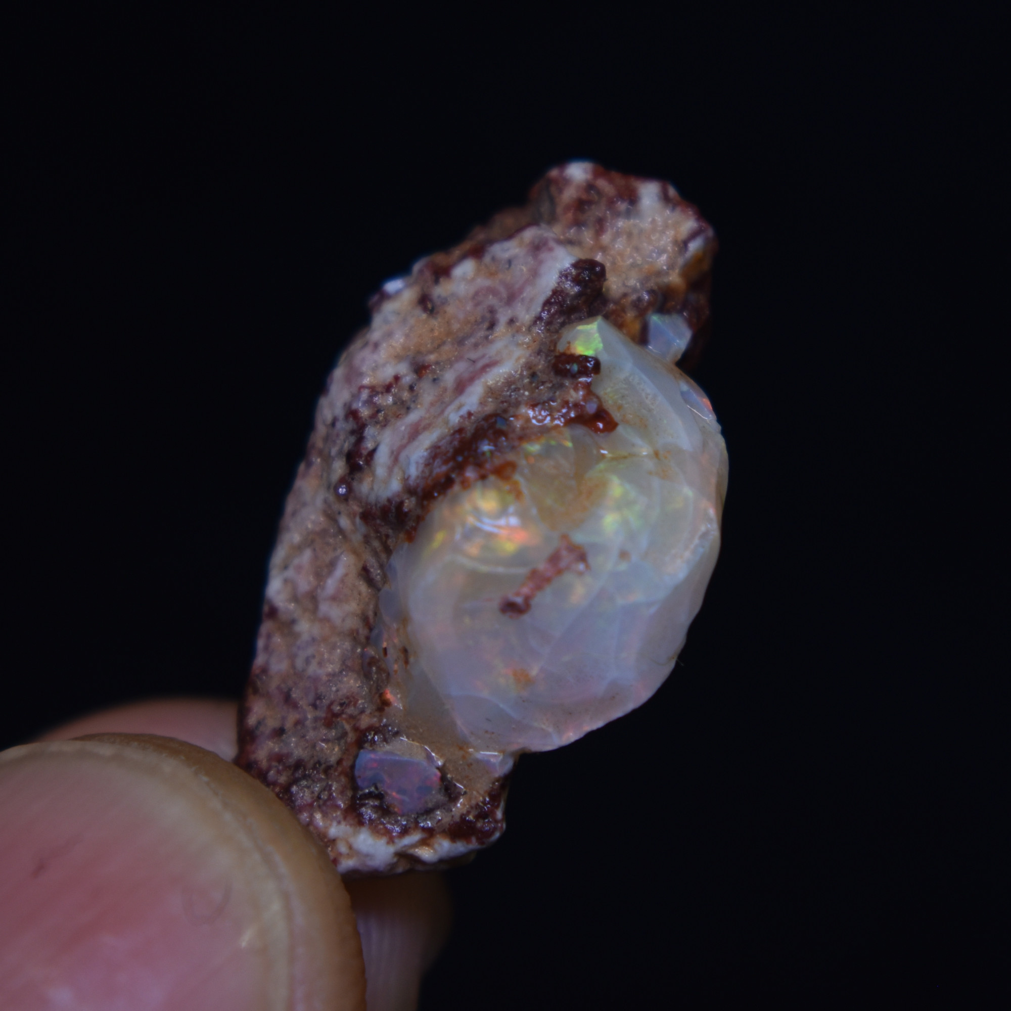Mexican Rough Raw Fire Opal in Matrix Specimen Stone - 13.5ct #23 - Image 3