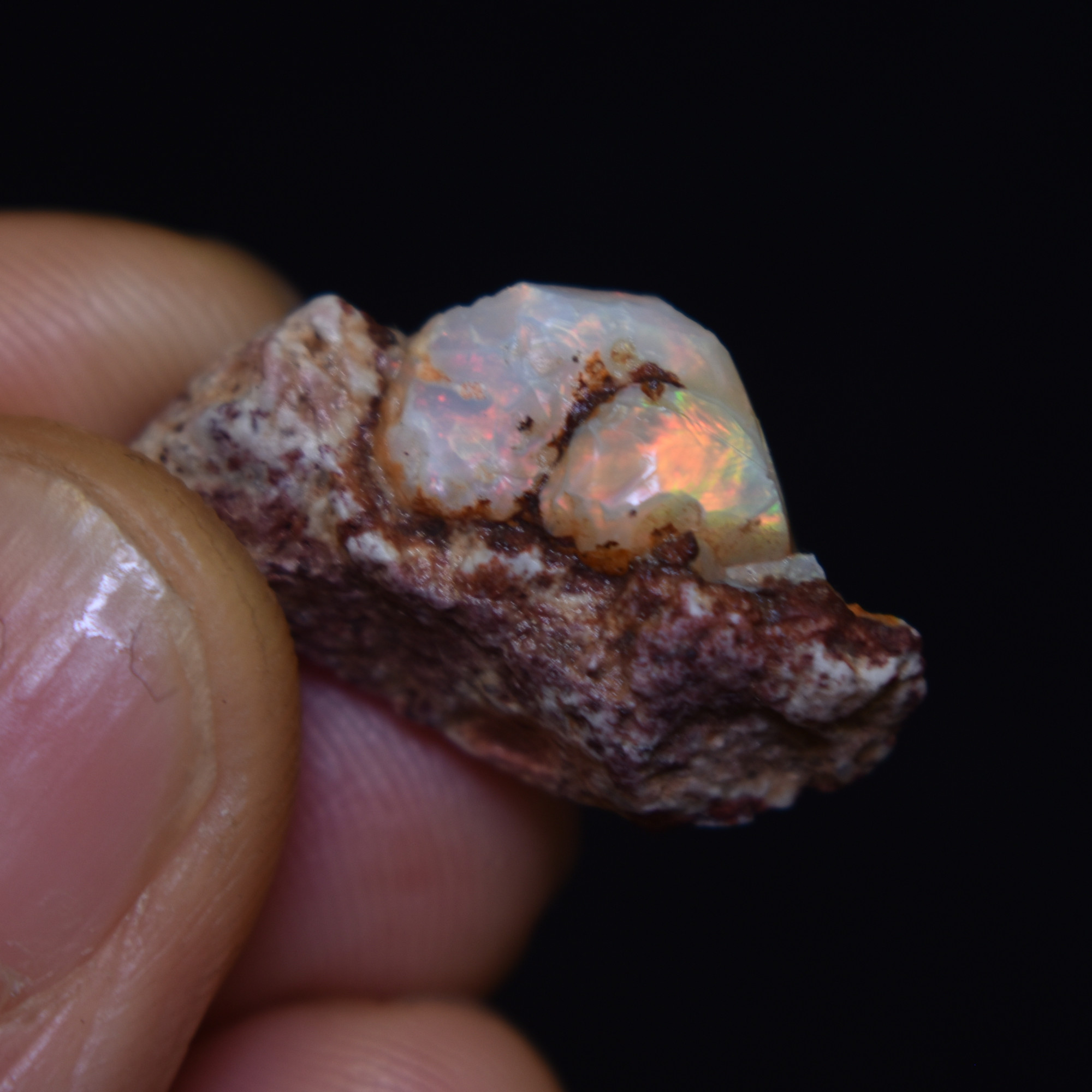 Mexican Rough Raw Fire Opal in Matrix Specimen Stone - 13.5ct #23 - Image 4