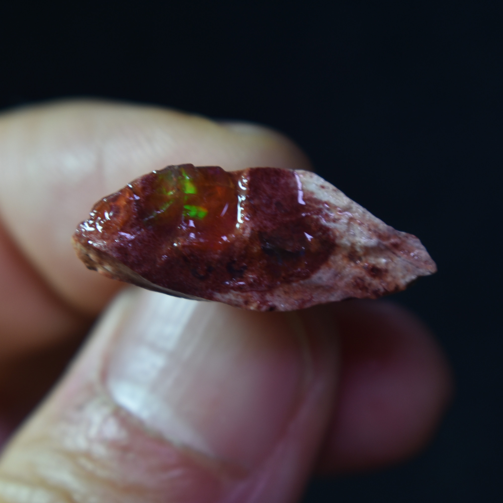 Mexican Rough Raw Fire Opal in Matrix Specimen Stone - 12ct #28 - Image 4