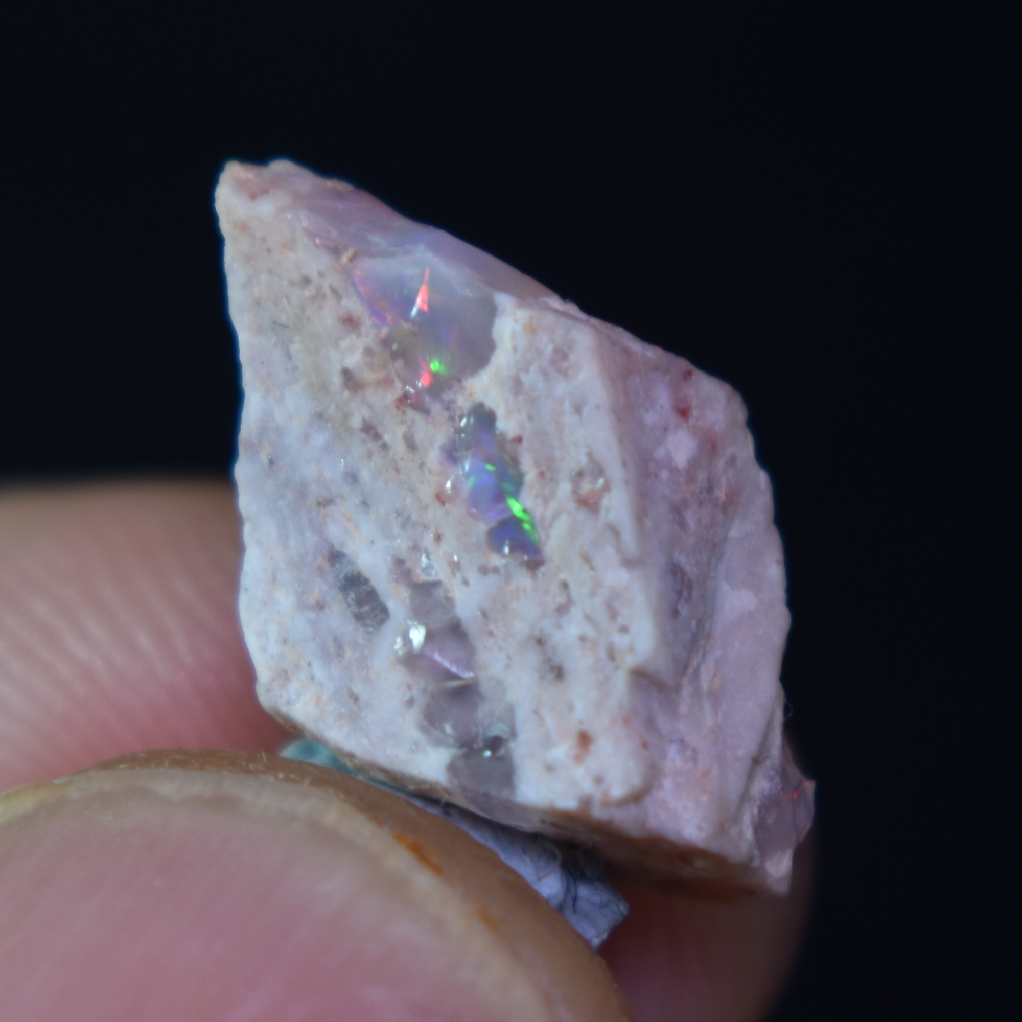 Mexican Rough Raw Fire Opal in Matrix Specimen Stone - 4ct #29 - Image 4