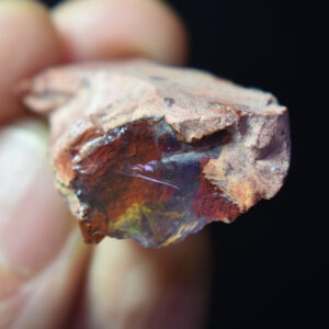 Mexican Rough Contraluz Raw Fire Opal in Matrix Specimen Stone - 28ct #44