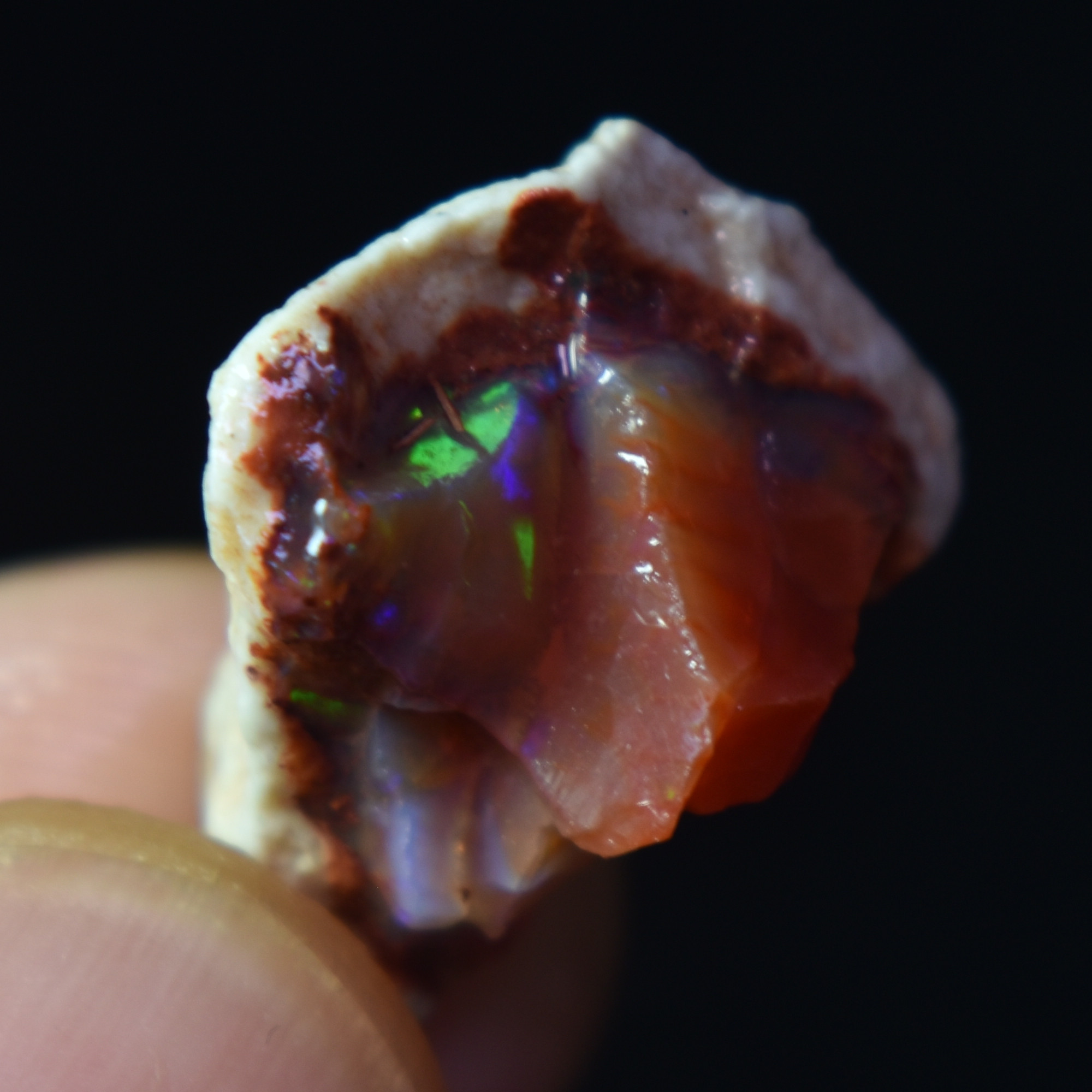 Mexican Rough Raw Fire Opal in Matrix Specimen Stones - 6 count - 67.5ct #47 - Image 5