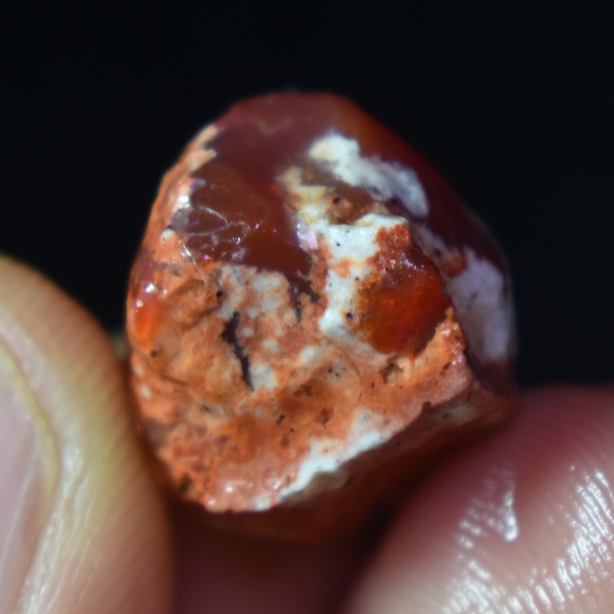 Mexican Rough Raw Fire Opal in Matrix Specimen Stones - 6 count - 67.5ct #47 - Image 8
