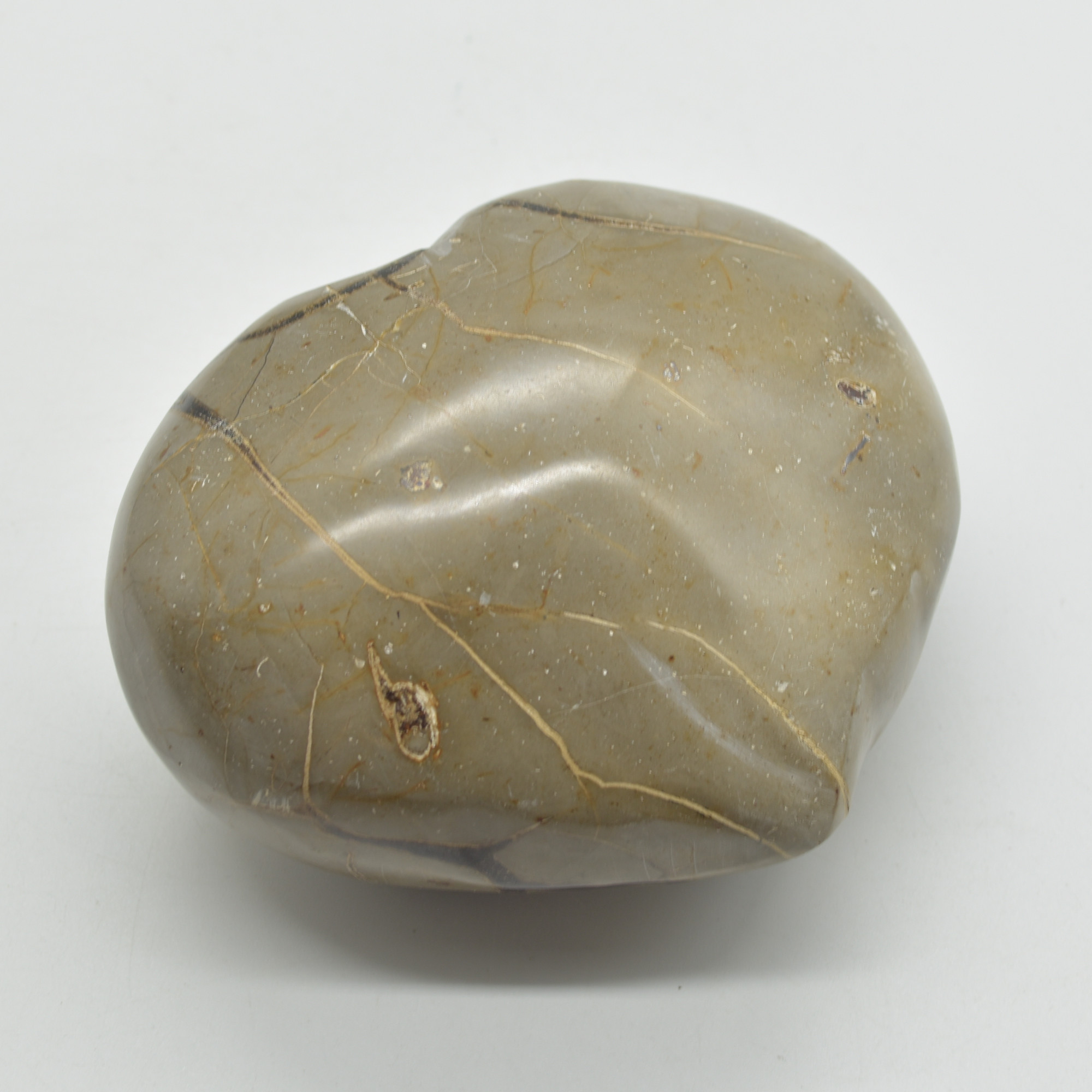 Large Septarian (AKA Dragon Stone) Crystal Puffy Heart - 10.5cm - 1160 grams #03 - Image 2