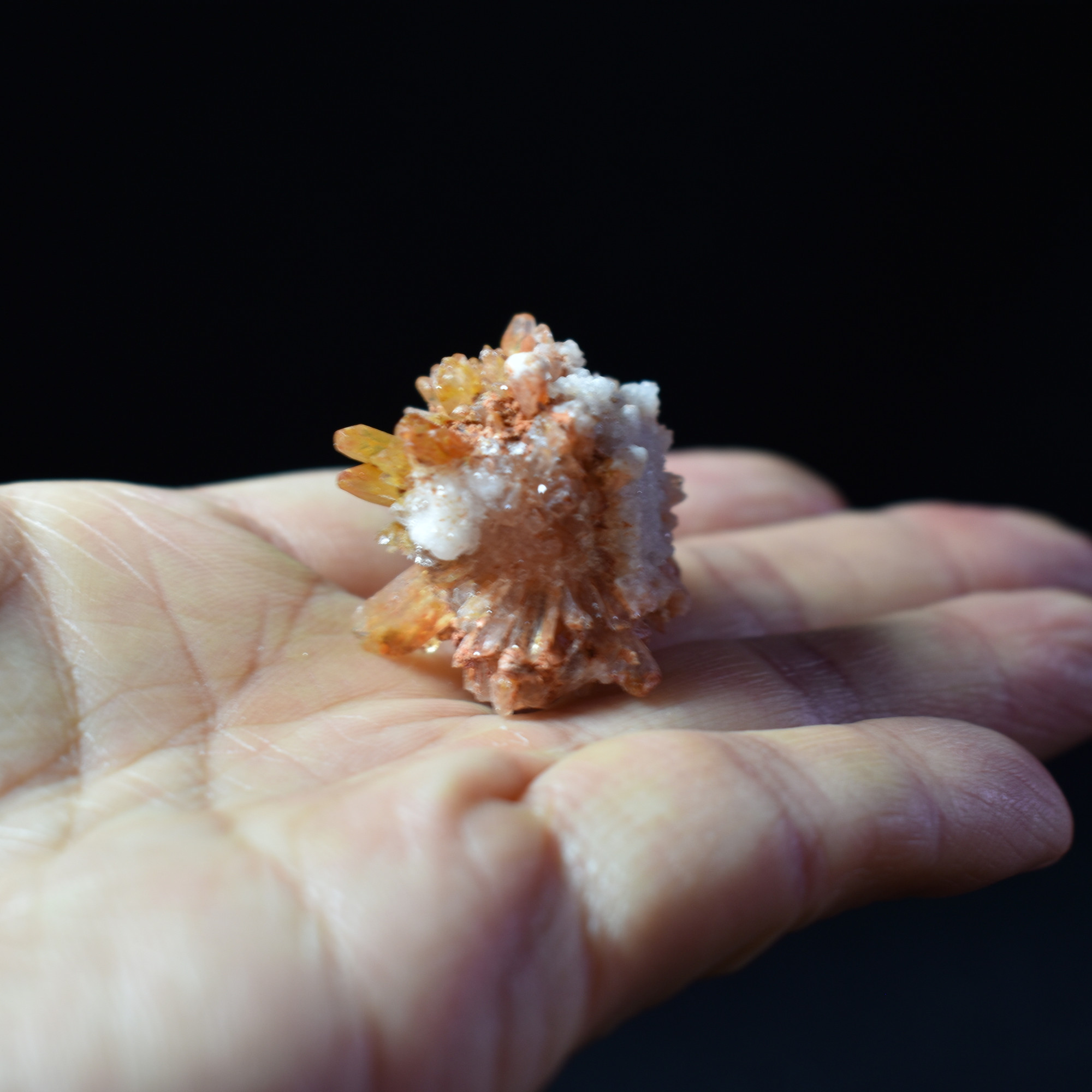 Creedite Crystal Cluster Specimen with Fluorite and Gearksutite from Navidad Mine, Durango Mexico - 15.4 grams #03 - Image 7