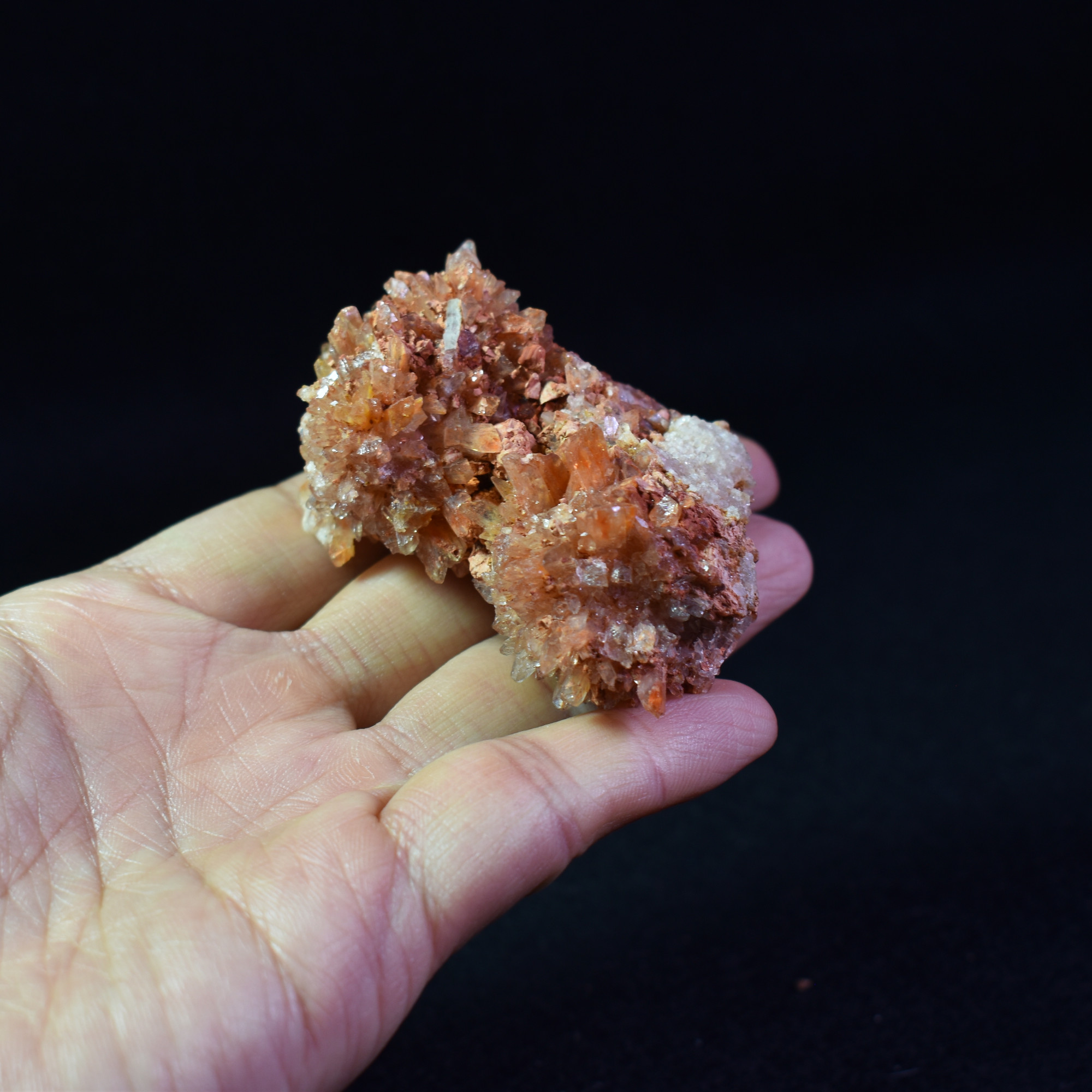 Creedite Crystal Cluster Specimen with Fluorite from Navidad Mine, Durango Mexico - 77 grams #06 - Image 7