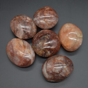Red Hematoid Quartz Fire Quartz Crystal Freeform / Palm stone - 140 - 200 grams - 6 Options