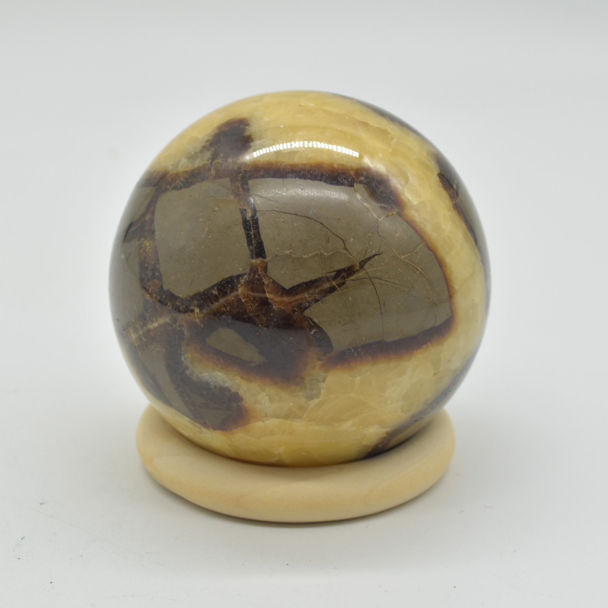 Septarian (AKA Dragon Stone) Crystal Sphere Ball - 547 grams - 7cm #04