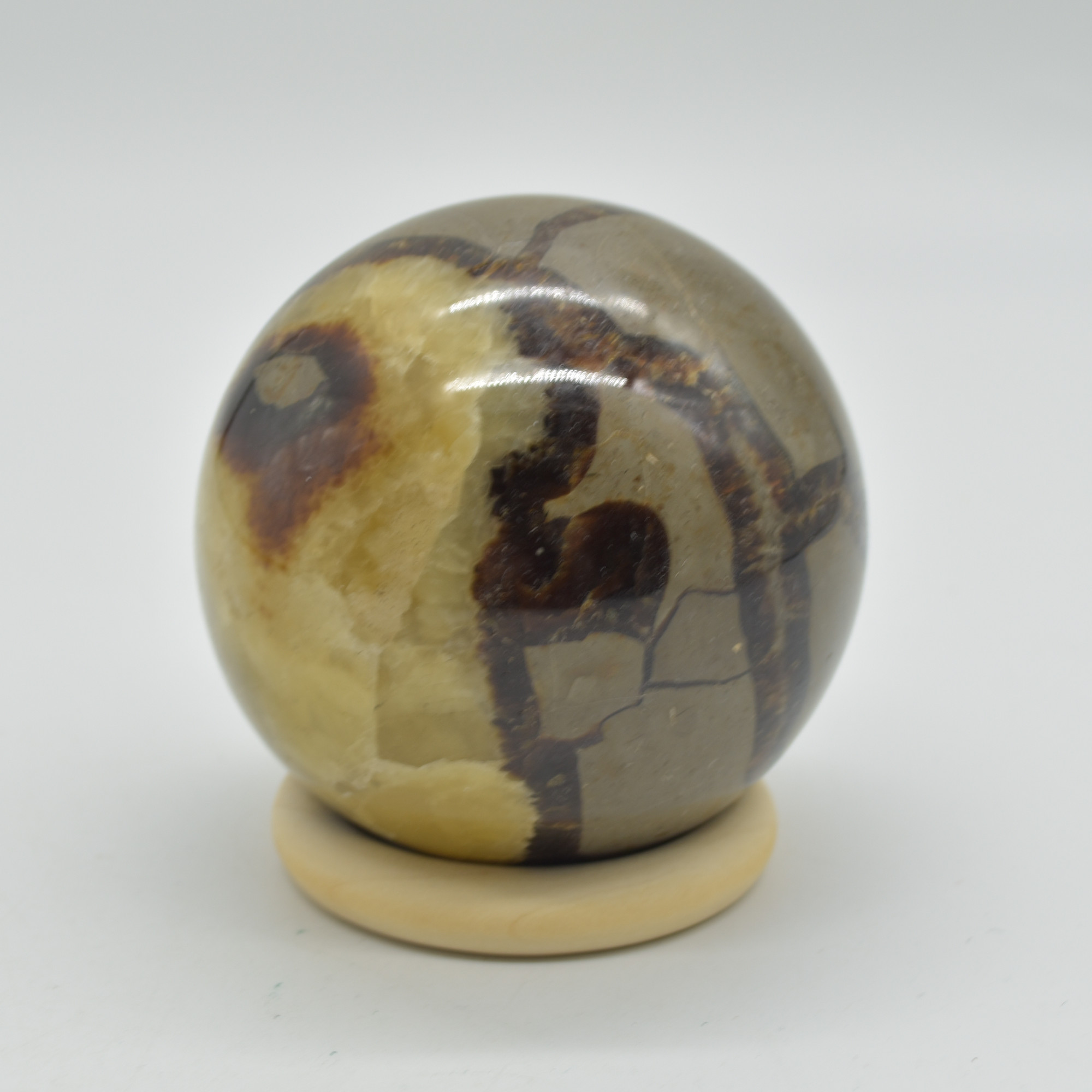 Septarian (AKA Dragon Stone) Crystal Sphere Ball - 734 grams - 8cm #08