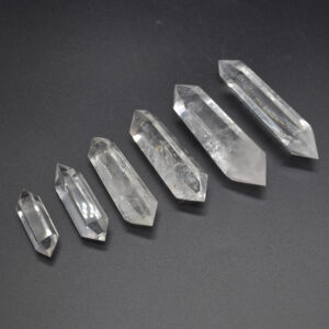 Clear Quartz Double Terminated Crystal Point / Tower / Wand - 1 Count - 6 Sizes