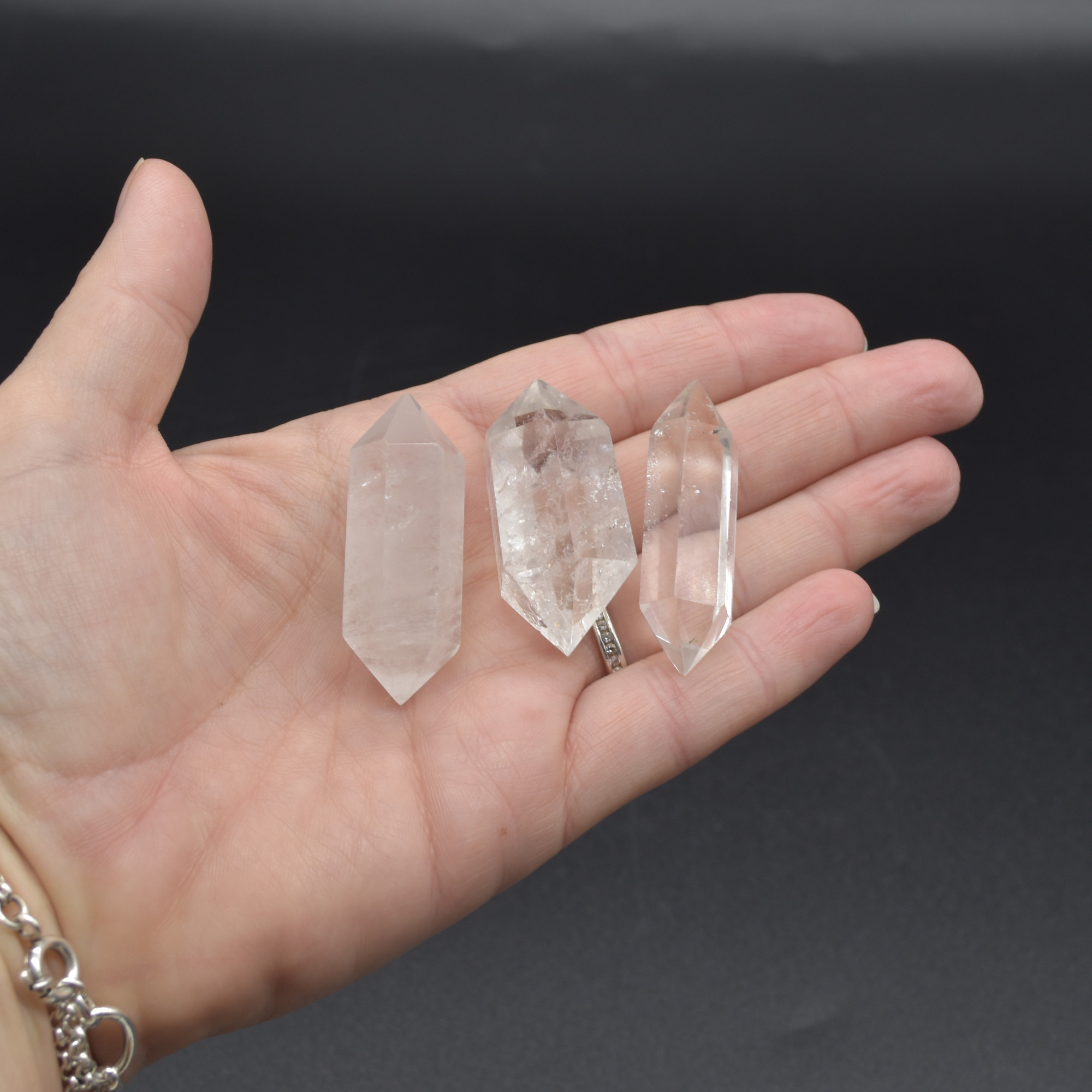 Clear Quartz Double Terminated Crystal Point / Tower / Wand - 1 Count - 6 Sizes - Image 3