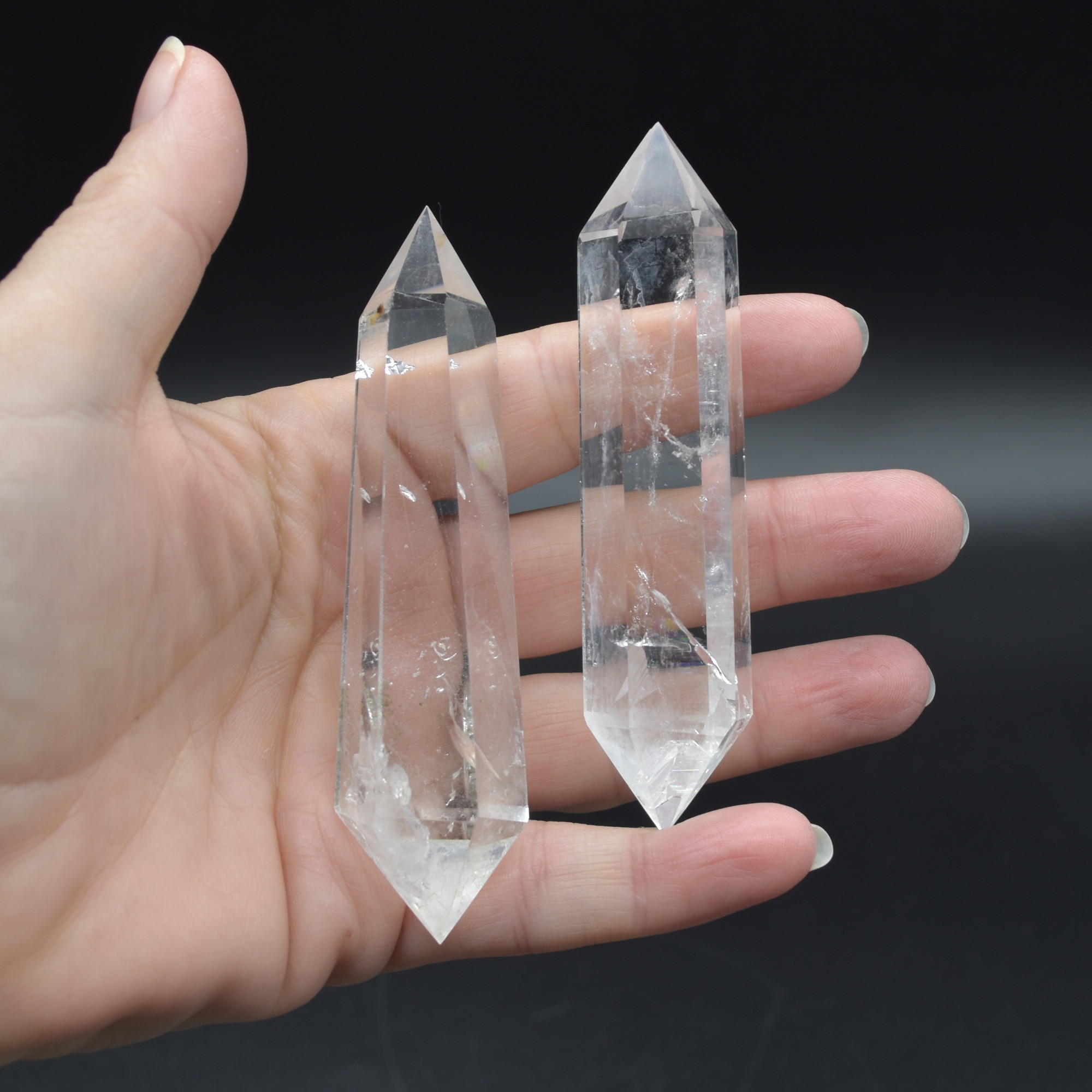 Clear Quartz Double Terminated Crystal Point / Tower / Wand - 1 Count - 6 Sizes - Image 8